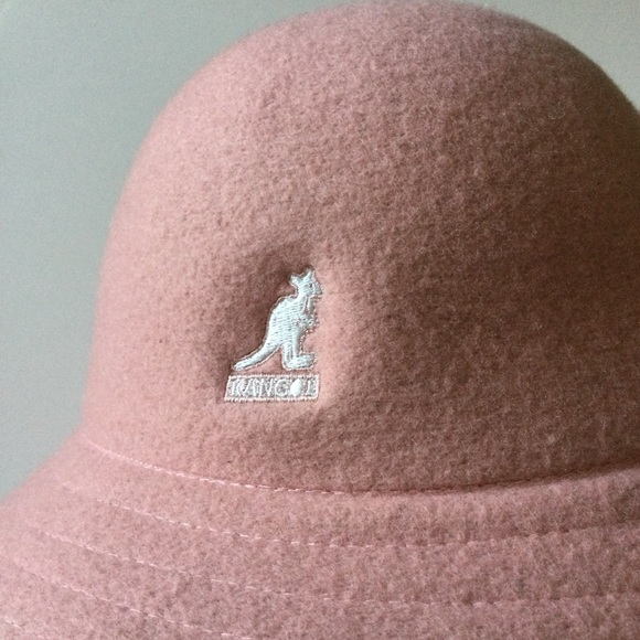 KANGOL WOMENS STRIPE CASUAL WOOL BUCKET HAT SMALL DUSTY ROSE PINK NWT main image 6